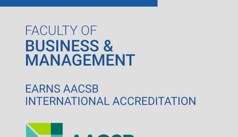 كلية إدارة الأعمال في جامعة البلمند تنال اعتماد AACSB International العالمي