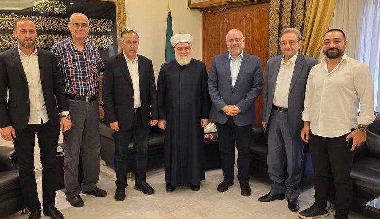 استقبل سماحة مفتي طرابلس والشمال الشيخ محمد امام وزير الصحة السابق الدكتور فراس ابيض