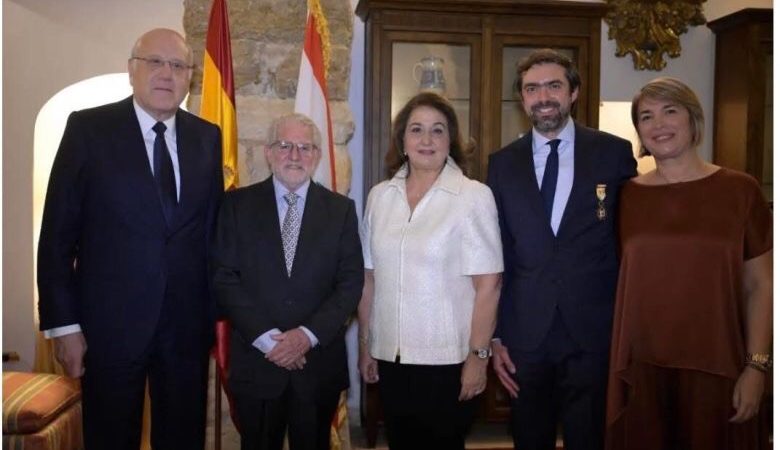 تكريم إسباني لزياد ميقاتي تقديرًا لدوره في الشؤون الدولية