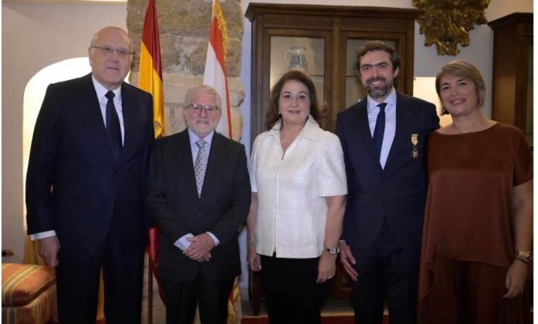 تكريم إسباني لزياد ميقاتي تقديرًا لدوره في الشؤون الدولية