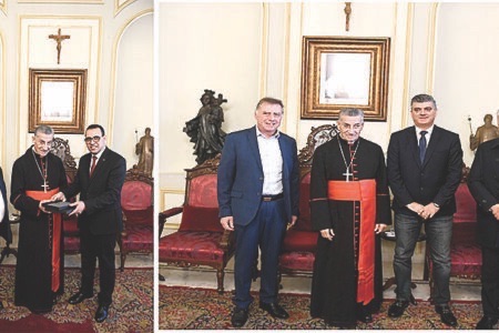 الراعي بحث مع زوّار بكركي في الأوضاع في لبنان والمنطقة