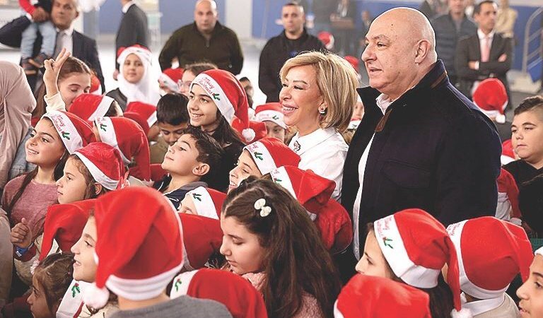 رئيس الجمهورية والسيدة الأولى شاركا حفل توزيع هدايا العيد في بعبدا