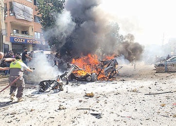 إستهداف سيارة على طريق الزرايب وأخرى في صفد البطيخ وثالثة في الخيام ورابعة في حولا