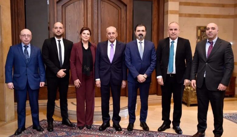 الرئيس بري تابع التطورات الإقليمية والتقى رئيس الحكومة الأردنية والموفد السعودي واستقبل إدارة المنطقة الاقتصادية والنائب بقرادونيان