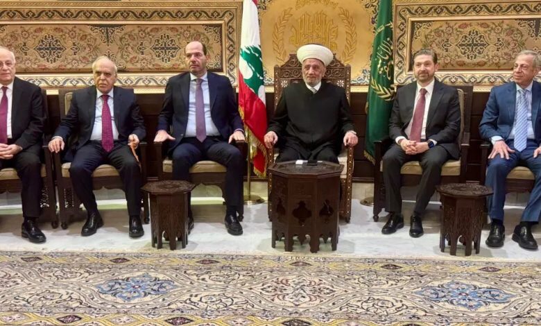 المفتي دريان استقبل تكتل “التوافق الوطني” ومجلس عمدة إذاعة القرآن الكريم وزواراالنائب يحيى: لإنقاذ بلدنا من الافخاخ والحروب ونحن مع قيادة الجيش لحماية البلد