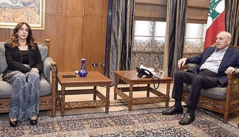 بري استقبل عكر والعريضي ومحافظ الجنوب