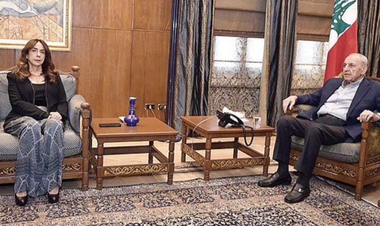 بري استقبل عكر والعريضي ومحافظ الجنوب