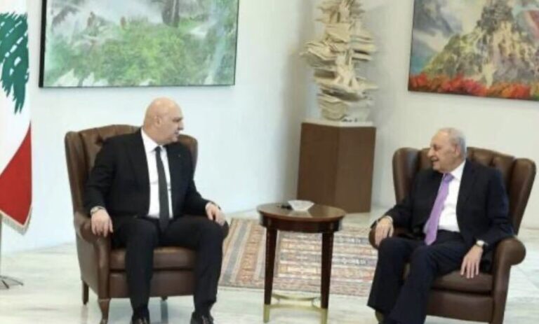 عون يبحث مع بري “التصعيد الاسرائيلي” ويؤكد لوفد من”أبناء القرى الحدودية” أولوية عودة الأهالي إلى قراهم