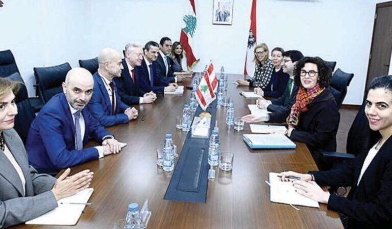 رجي استقبل الممثل النمساوي: لدعم الجيش وعودة النازحين