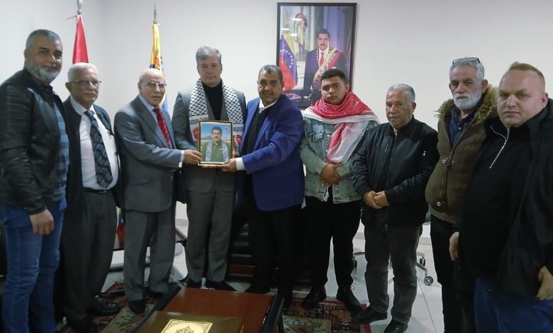 زيارة تضامنية للجبهة الديمقراطية إلى السفارة الفنزويلية في بيروت: