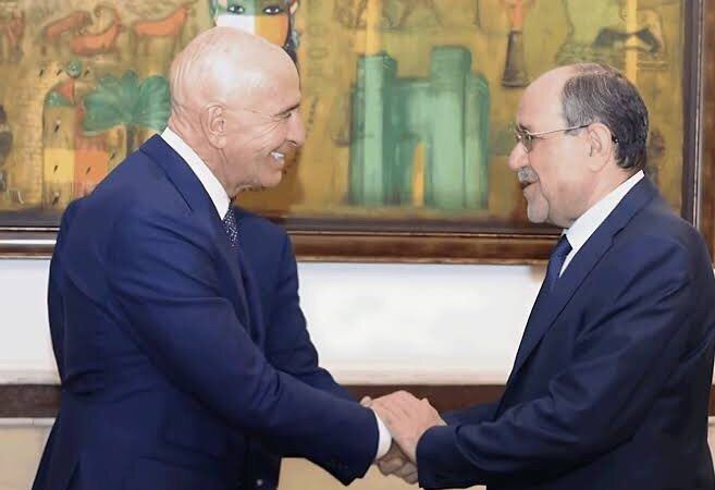 برّاك يلتقي المالكي في بغداد