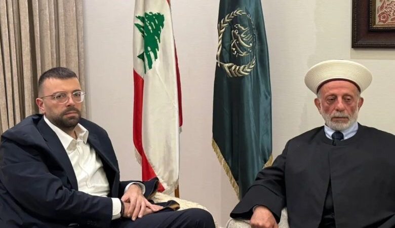 أحمد الحريري التقى مفتي حاصبيا