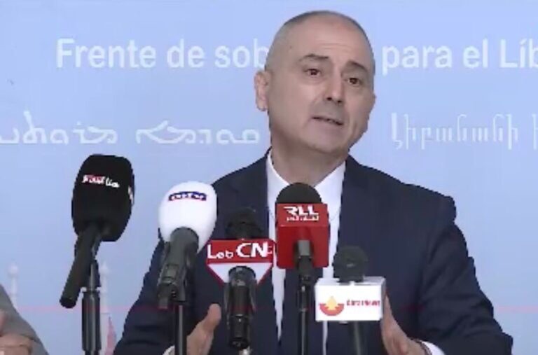 محفوض اعلن موقف “الجبهة السيادية من أجل لبنان” من المعاهدات اللبنانية – السورية في فترة 1991:&nbsp;