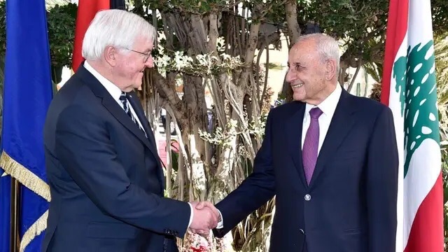 بري بحث مع الرئيس الإلماني في الاوضاع محليا واقليميا واستقبل بلاسخارت وأماني وسفير