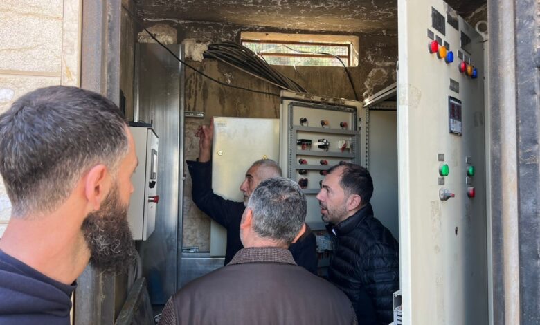 النائب أحمد الخير يشرف على تشغيل بئر الريّ في النبي يوشع بالطاقة الشمسية.