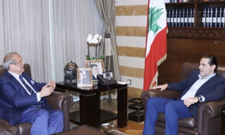 الحريري:استقبل أنطوان حبيب: تمنينا عليه البقاء أطول وقت ممكن في لبنان لأننا بحاجة إلى هذا البيت مفتوحا