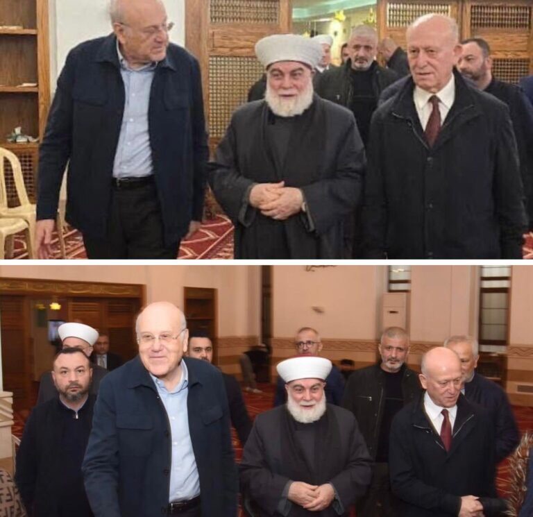 ميقاتي عقد لقاءات سياسية شعبية ولقاء جمعه مع المفتي إمام وريفي