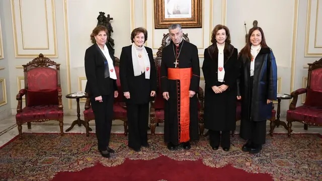 البطريرك الراعي استقبل وفدا من عائلة قلب يسوع وزوارا