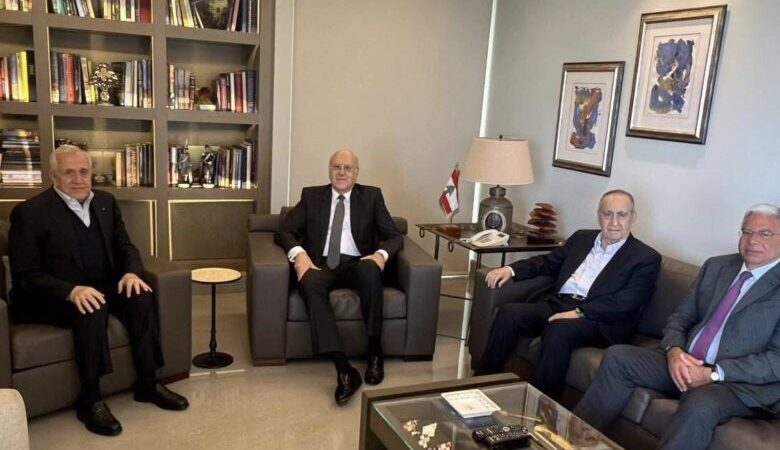 سليمان استقبل ميقاتي في حضور نحاس