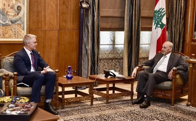 الرئيس بري تابع مع فليتشر وريزا التطورات وأزمة النازحين والتقى السفير الاوسترالي الجديد