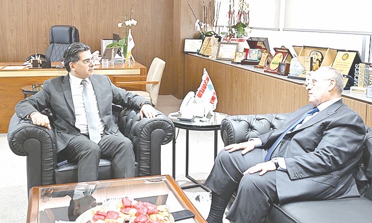 وزير الإعلام التقى وفد الـUNDP المنتج الصباح والفنان حمدان