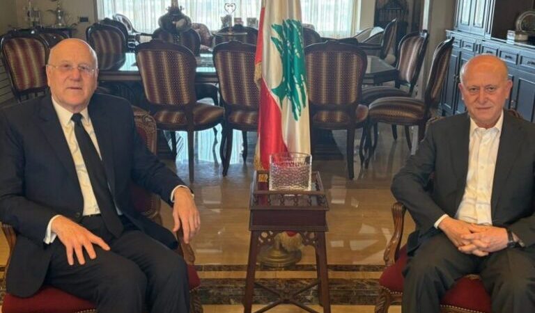 ميقاتي يعزّي ريفي ولقاء يبحث سبل تعزيز الاستقرار والسلم الأهلي في لبنان