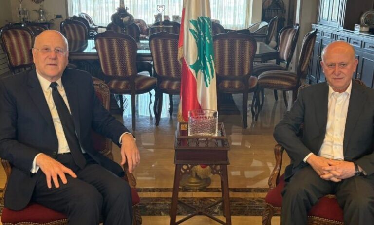 ميقاتي يعزّي ريفي ولقاء يبحث سبل تعزيز الاستقرار والسلم الأهلي في لبنان