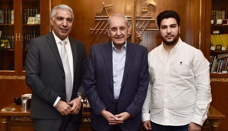 عبّود زار الرئيس برّي وتناول اللقاء المستجدات السياسية وتطورات المرحلة