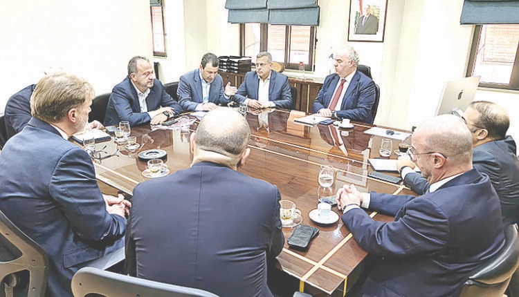 الحاج يبحث مع رئيس هيئة” أوجيرو” ووفد أميركي في سبل التعاون