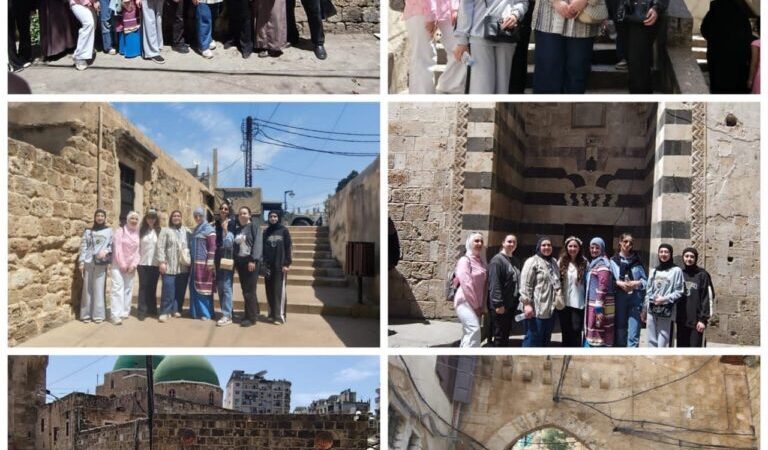 لجنة الآثار والتراث في الشباب الوطني جالت على مواقع أثرية في طرابلس