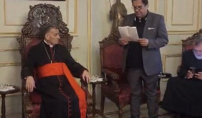 الراعي بحث مع الحاج وزوار في المستجدات