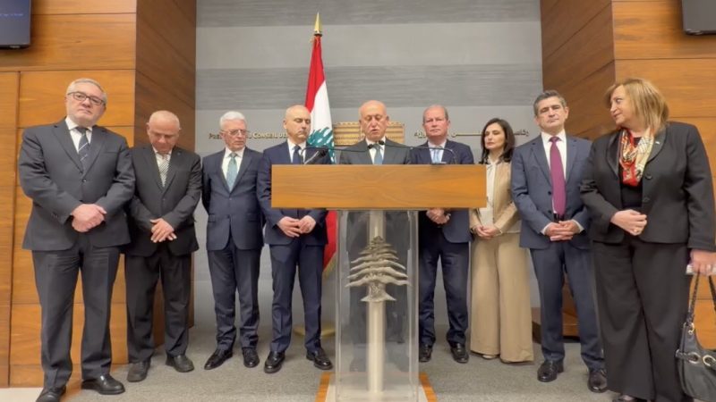 ريفي باسم وفد “الجبهة السيادية” من السرايا: نؤيّد الشروع بالمفاوضات المباشرة مع إسرائيل مدخلًا لفرض سيادة الدولة على أراضيها كاملة