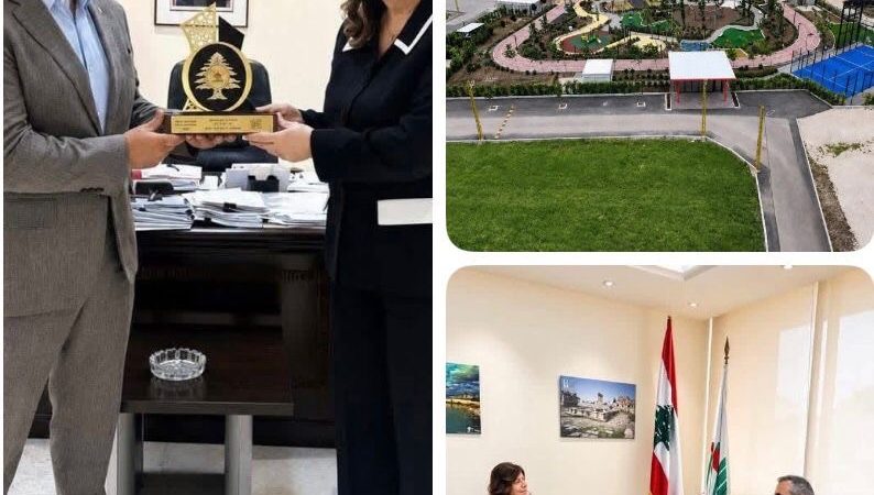 الوزيرة بايراقداريان تكرّم رئيس بلدية عندقت طاني حنا