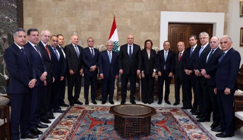 الرئيس عون استقبل جمعية المصارف: القطاع المصرفي ركيزة الاقتصاد الوطني ومن دون قطاع مصرفي سليم لن تكون هناك استثمارات ولن يكون بلد
