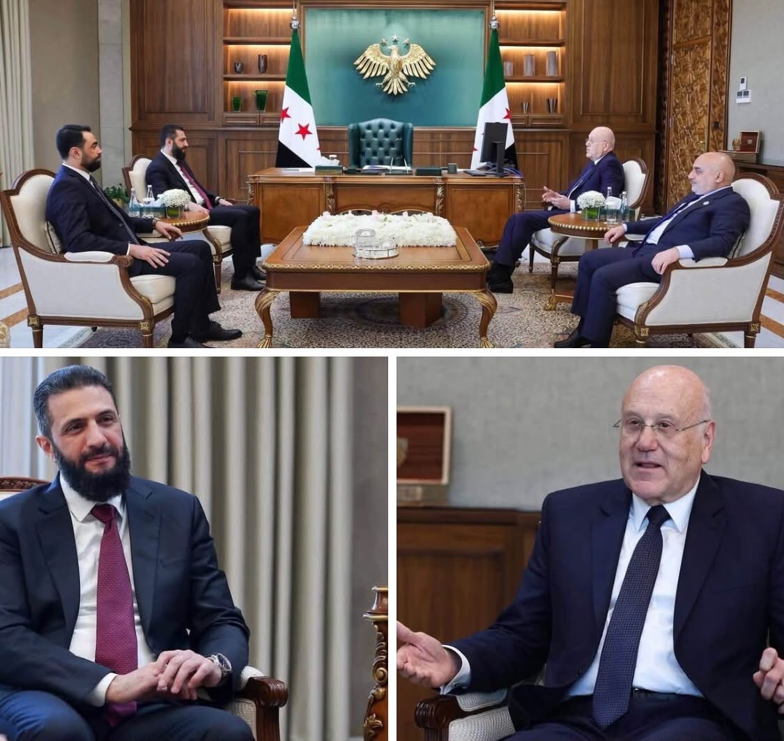 الشرع يستقبل ميقاتي