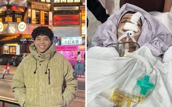 قصة مؤثرة لحادث ماساوي وقع بالصين ضحيته طالب مغربي بين الحياة والموت . عائلته تطالب بتدخل ملكي