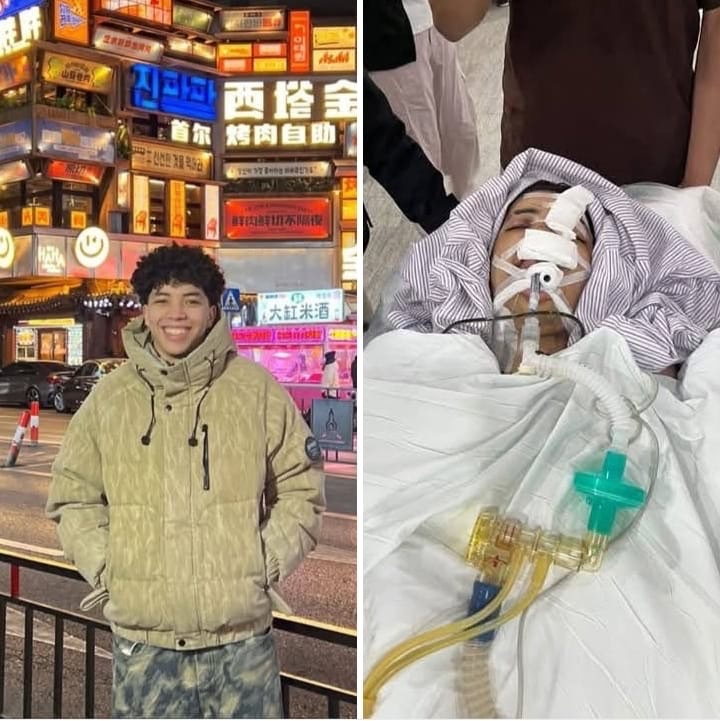 قصة مؤثرة لحادث ماساوي وقع بالصين ضحيته طالب مغربي بين الحياة والموت . عائلته تطالب بتدخل ملكي
