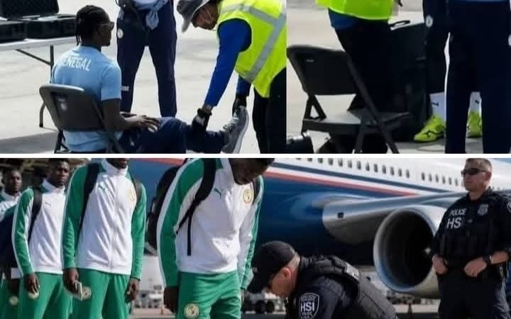 امريكا تعيد تربية المنتخب السنغالي بعدما فعله بالمغرب ، تفاصيل تفتيش استثنائي صارم خضعت له بعثة السنغال