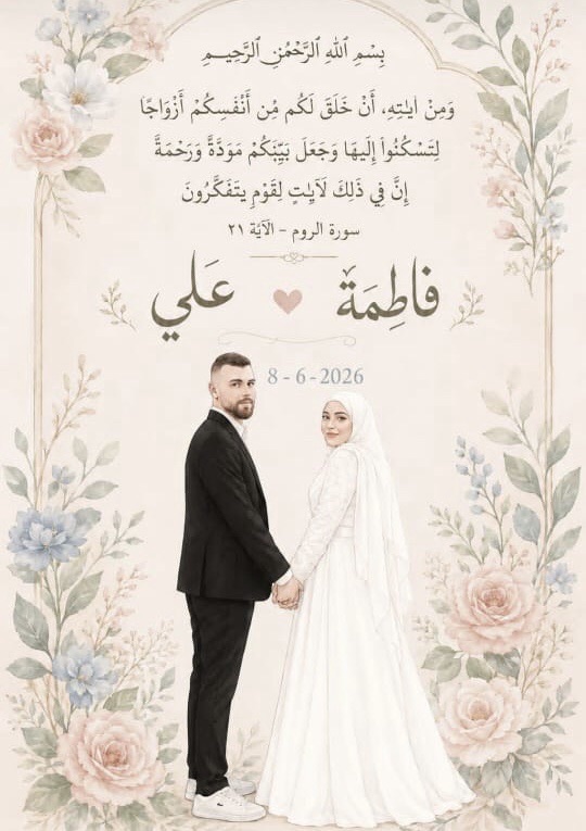 رغم النزوح علي رمضان وعروسه يقيمان زفافهما في بلدة الروضة في الشمال
