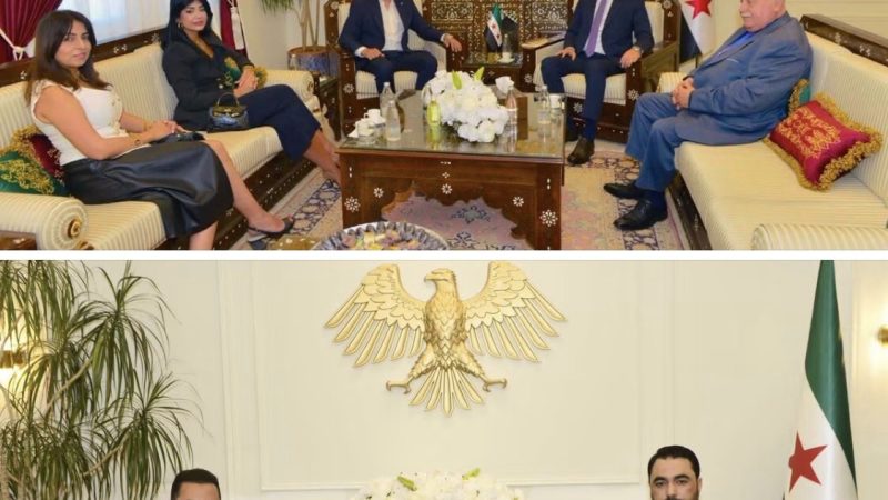 وفد من “اللوبي الاقتصادي الدولي” بحث مع الهزاع في تعزيز التواصل والتنسيق الاقتصادي بين لبنان وسوريا