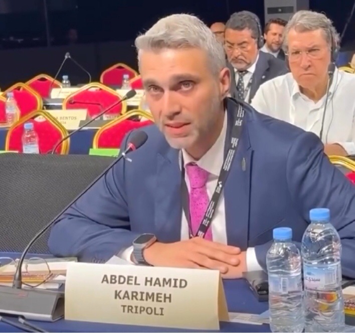 موقف واضح ومشرف لرئيس بلدية طرابلس الدكتور عبد الحميد كريمة في مؤتمر المدن والحكومات المحلية المتحدة بالمغرب