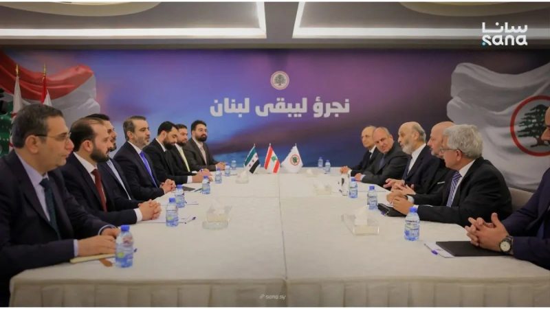 الشيباني من معراب: حريصون على دعم لبنان واستقراره الأمني والسياسي جعجع:الجانب السوري صديق ولكن على الدولة اللبنانية ان تعالج مشاكلها بنفسها