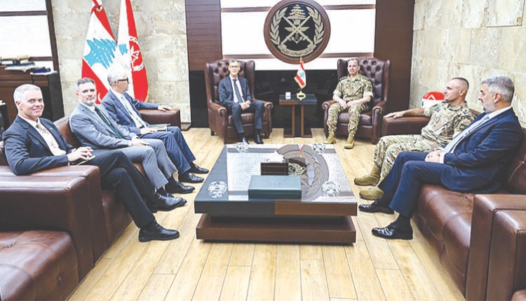 4 سفراء في اليرزة أكدوا دور الجيش في “إتفاق الإطار”