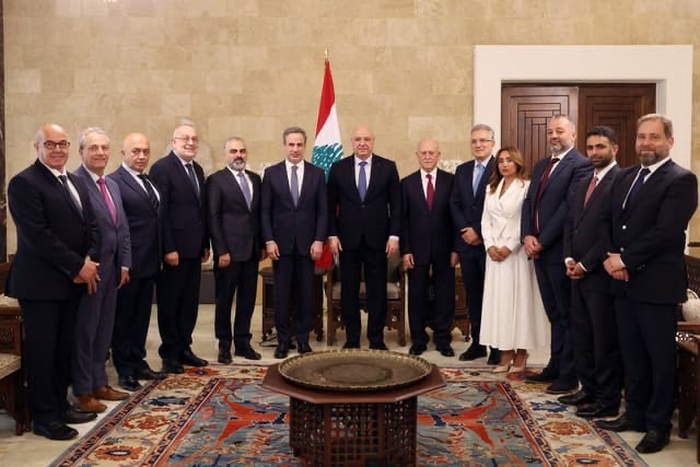 الرئيس عون استقبل ضاهر ومعوض وصليبا تأكيد دعم اتفاق الإطار ووقف الحرب واستعادة السيادة