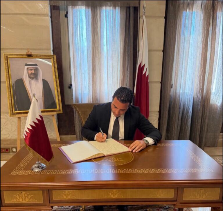 قدمت اليوم واجب العزاء إلى سعادة السفير الشيخ سعود بن عبد الرحمن آل ثاني،