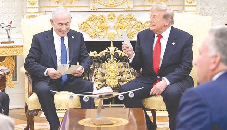 لقاء نتنياهو وترامب: لا انسحاب لإسرائيل