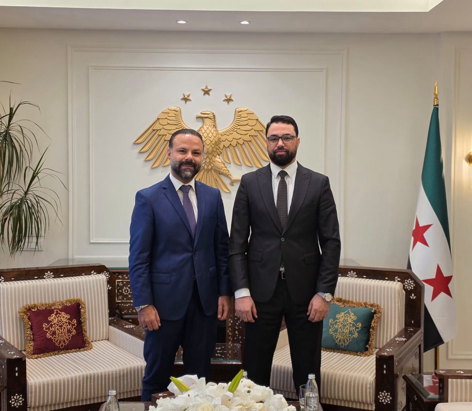 محمد نمر زار القائم بالأعمال السوري إياد الهزاع.. وهذا ما سجله&nbsp;