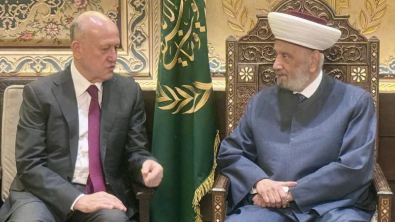 ريفي بعد لقائه المفتي دريان : مقام دار الفتوى ليس ساحةً للاستباحة السياسية والإعلامية