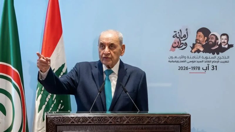“الجيش خط أحمر”.. بري: المطلوب إسرائيلياً الفتنة&nbsp;
