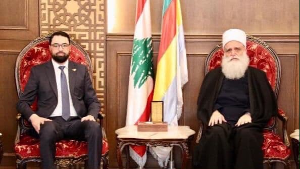 شيخ العقل التقى القائم بالأعمال السوري وزوارا: إعادة الثقة تبدأ بالمحاسبة العادلة وإنهاء الاستثناء في السويداء